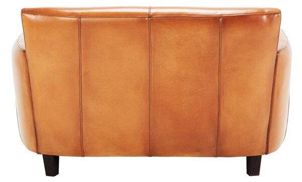 Canapea Orbit din piele 130 cm DarkBrown