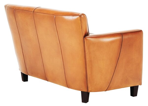 Canapea Orbit din piele 130 cm DarkBrown