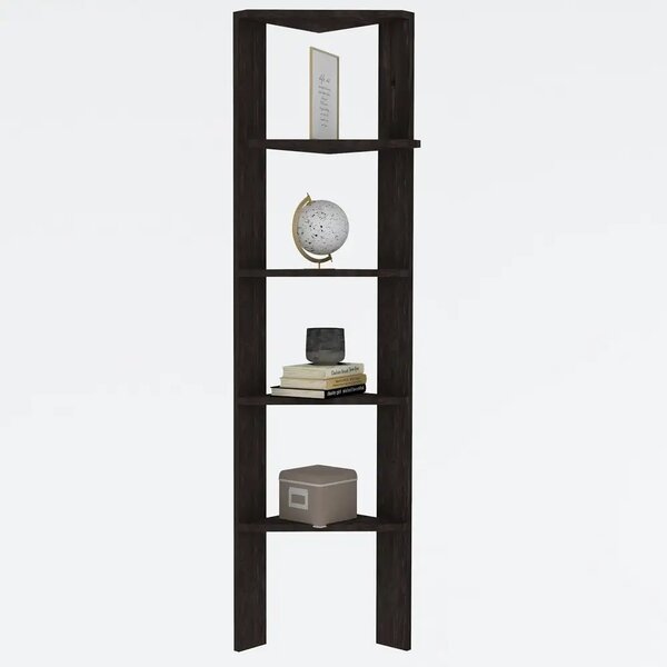 Biblioteca Cordia colt culoare antracit 160cm