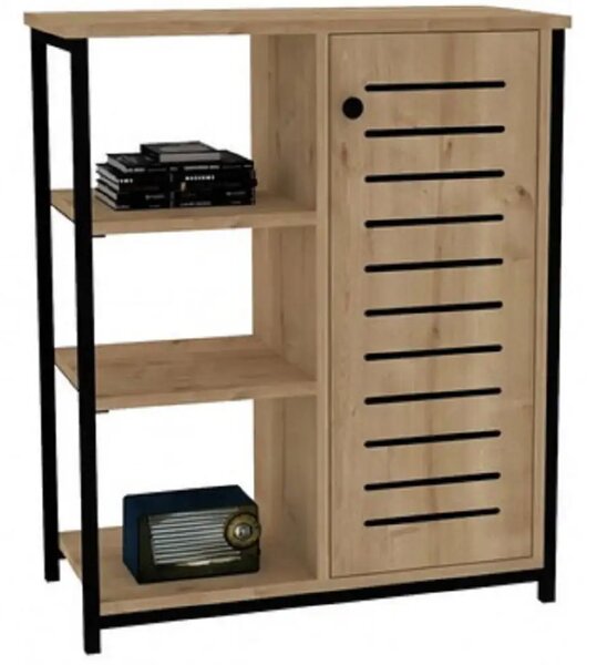 Biblioteca Benny consola culoare stejar 72 cm