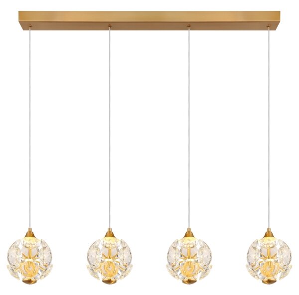 Globo 16047-4H - Lustru LED suspendat pe cablu VIRINA LED/32W/230V 3000K auriu
