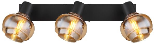 Globo 54309-3B - Lampă spot TOKKI 3xE14/40W/230V neagră