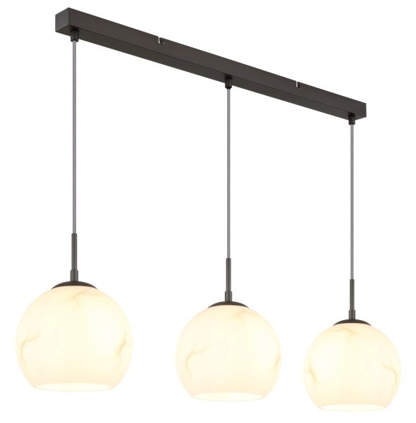 Globo 15999M-3H - Candelabru suspendat RAGUSA pe cablu, 3x E27/60W/230V