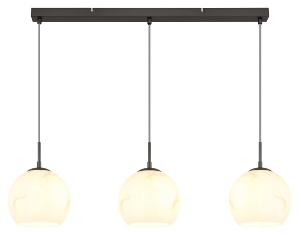 Globo 15999M-3H - Candelabru suspendat RAGUSA pe cablu, 3x E27/60W/230V