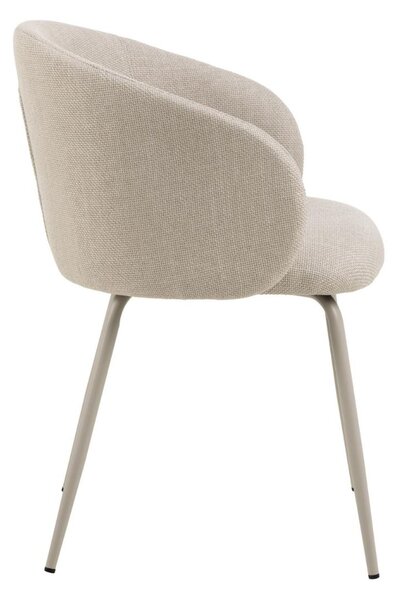 Scaun de dining Eleanor bej, picioare gri