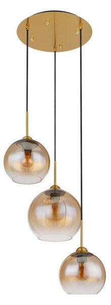 Globo 15788-3H - Lustră suspendată pe cablu JAMESSA 3xE27/60W/230V alamă