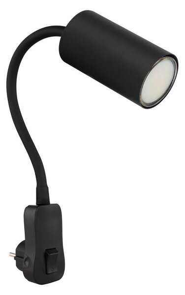 Globo 57911DPB - Spot de perete cu priză ROBBY 1xGU10/35W/230V negru