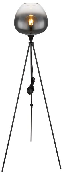 Globo 15548S1 - Lampă de podea MAXY 1xE27/60W/230V neagră