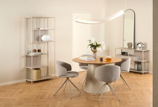 Scaun de dining pivotant Ella, bej