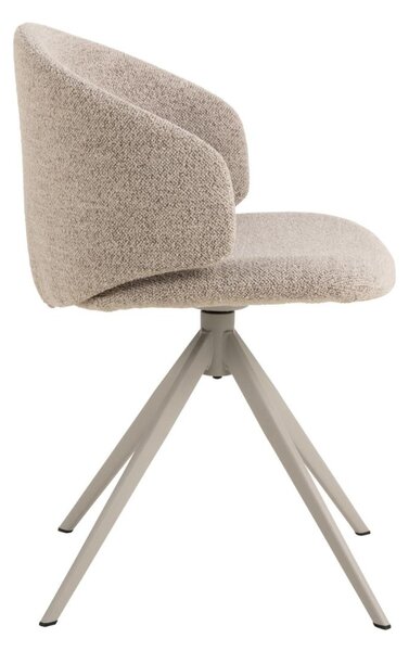 Scaun de dining pivotant Ella, bej
