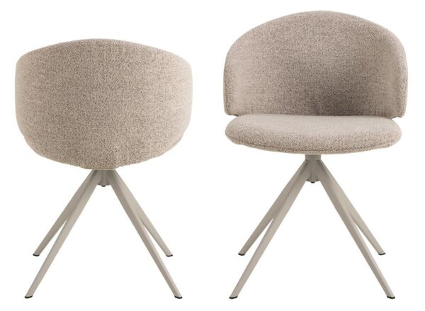 Scaun de dining pivotant Ella, bej