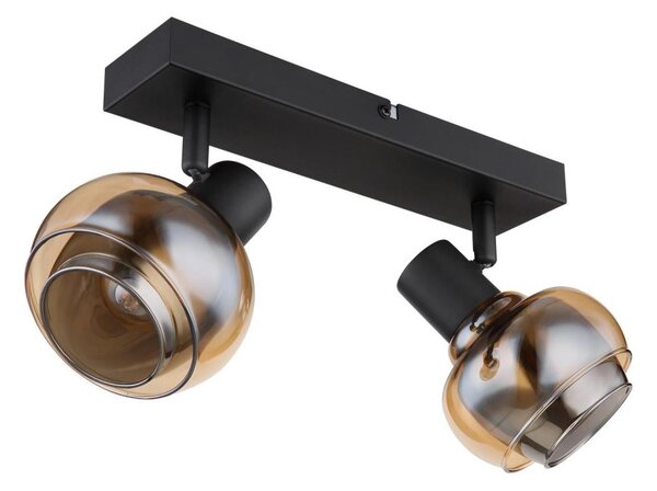 Globo 54309-2B - Spot orientabil TOKKI, 2xE14/40W/230V, negru