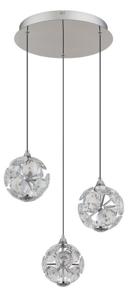 Globo 16047-3HC - Lustră suspendată pe cablu VIRINA, LED/24W/230V
