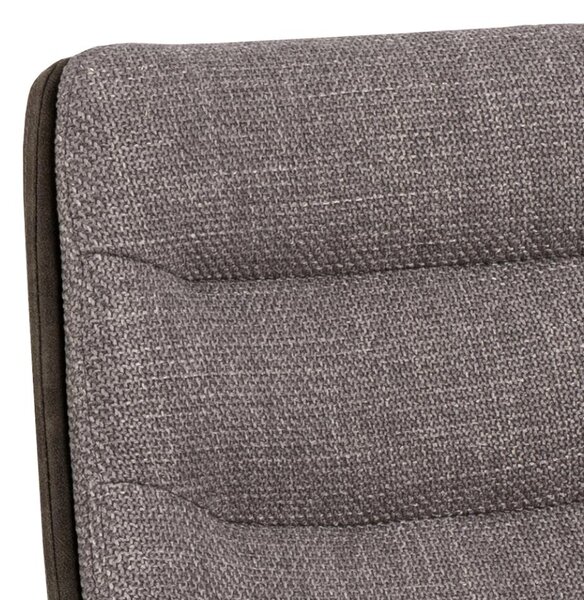 Scaun de bar pivotant Adisa, gri-maro