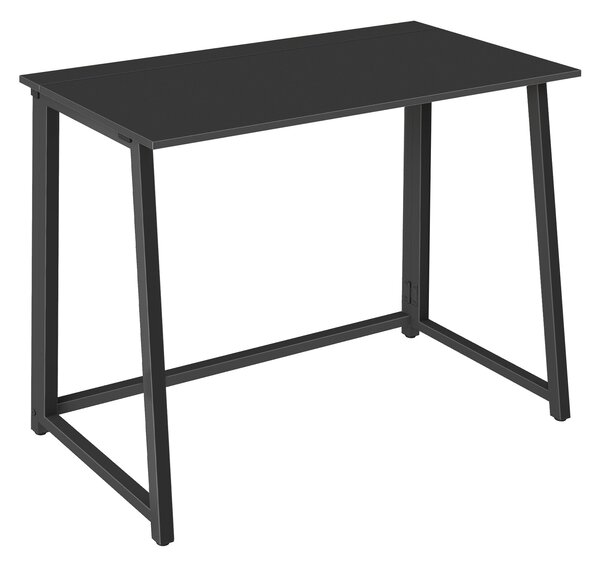 Set pentru birou – birou pliabil ZARIMO 80×40 cm negru + scaun de birou AVOLA VELVET visiniu
