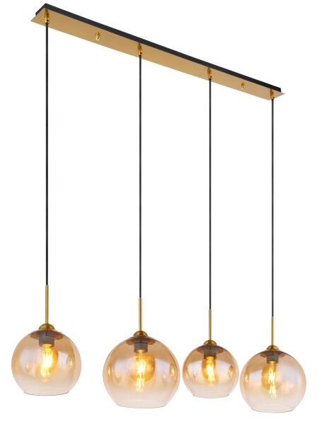 Globo 15788-4H - Candelabru suspendat pe cablu JAMESSA 4xE27/60W/230V, alamă