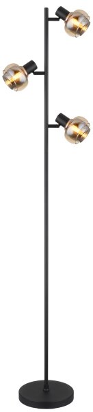 Globo 54309SB - Lampadar TOKKI 3xE14/40W/230V negru