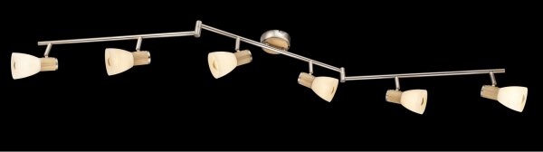 Globo 54352-6 - Lampă spot GYLFI 6xE14/40W/230V, frasin