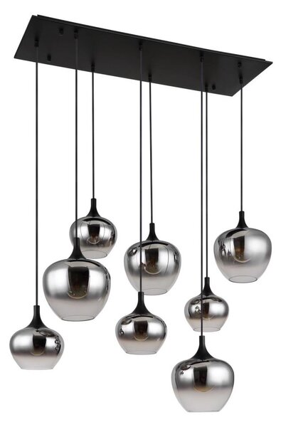 Globo 15548-8H - Candelabru suspendat pe cablu MAXY 8xE27/40W/230V negru