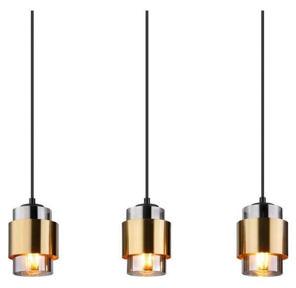 Globo 15560-5H - Lustră suspendată pe cablu MILLEY 5xE27/40W/230V negru/alamă