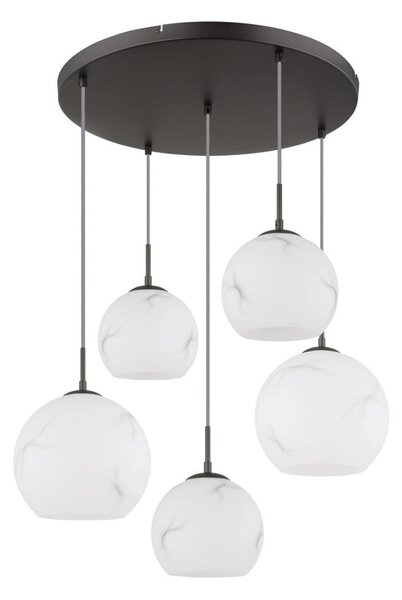 Globo 15999M-5HR - Lustru pe cablu RAGUSA 5xE27/60W/230V diam. 75 cm