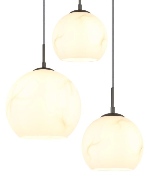 Globo 15999M-5HR - Lustru pe cablu RAGUSA 5xE27/60W/230V diam. 75 cm