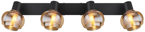 Globo 54309-4B - Corp de iluminat cu spoturi TOKKI 4xE14/40W/230V negru