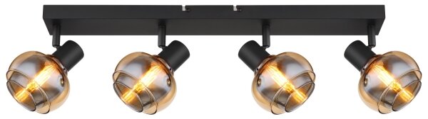 Globo 54309-4B - Corp de iluminat cu spoturi TOKKI 4xE14/40W/230V negru