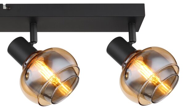 Globo 54309-4B - Corp de iluminat cu spoturi TOKKI 4xE14/40W/230V negru