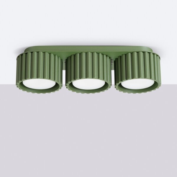 Sollux SL.2631 - Corp de iluminat tip spot AURA 3xGX53/10W/230V verde