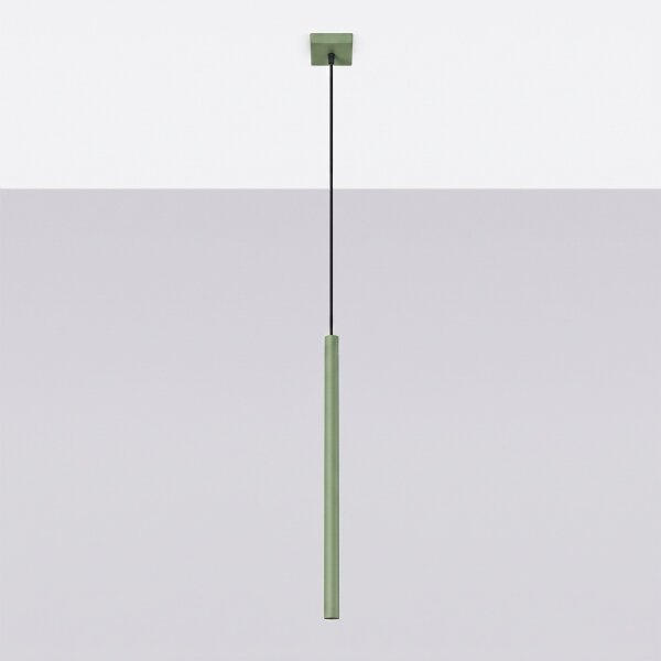 Sollux SL.2133 - Pendul pe cablu PASTELO 1xG9/8W/230V verde