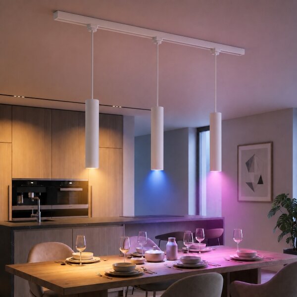 Philips - Lustră LED dimerizabilă pe cablu pentru sistemul de șină EASYLINK 3xGU10/4,7W/230V 1m albă