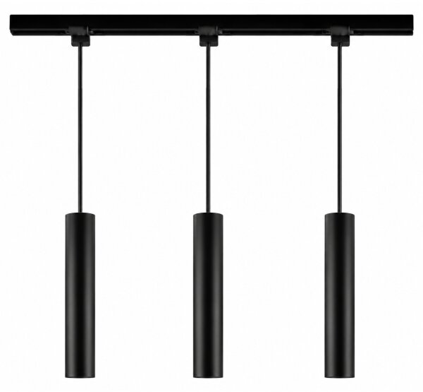 Philips - Lustră LED dimabilă, suspendată pe cablu pentru sistem de șină EASYLINK, 3x GU10/4,7W/230V, 1 m, neagră