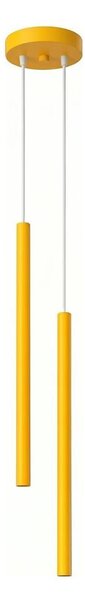 Sollux SL.2138 - Lustră pe cablu PASTELO 2xG9/8W/230V galbenă