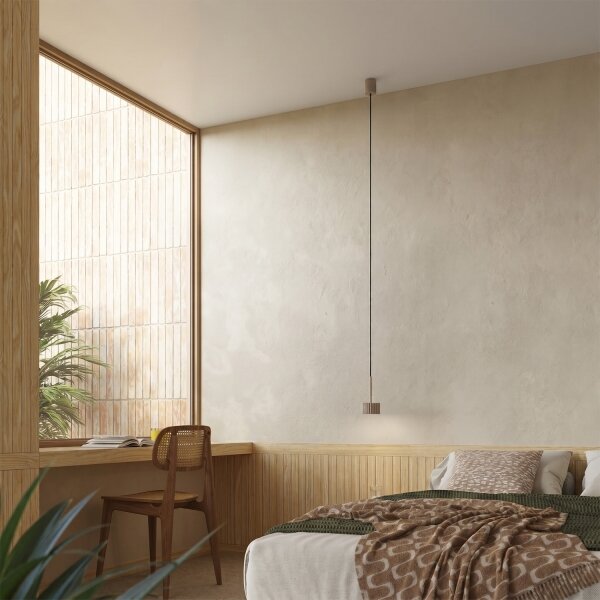Sollux SL.2683 - Lustră suspendată pe cablu AURA 1xGX53/10W/230V taupe