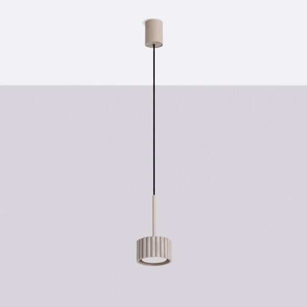 Sollux SL.2683 - Lustră suspendată pe cablu AURA 1xGX53/10W/230V taupe