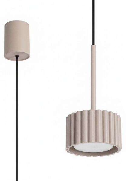 Sollux SL.2683 - Lustră suspendată pe cablu AURA 1xGX53/10W/230V taupe