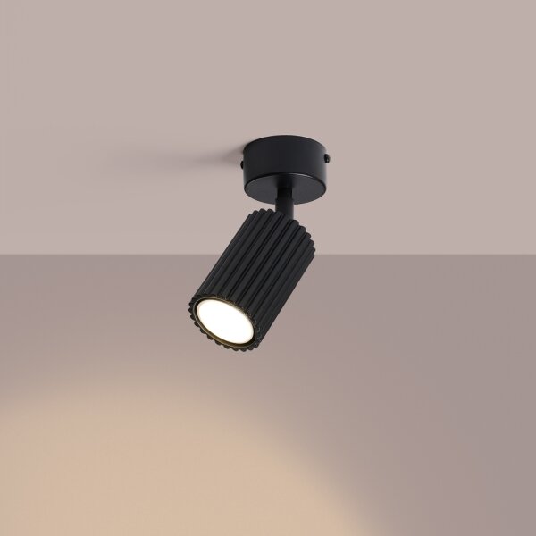 Sollux SL.1913 - Spot KARBON 1xGU10/10W/230V negru