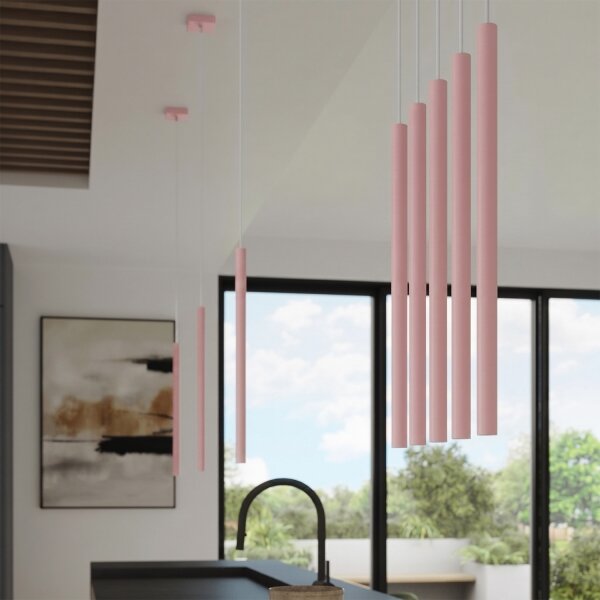 Sollux SL.2129 - Lustra suspendată pe cablu PASTELO 1xG9/8W/230V roz