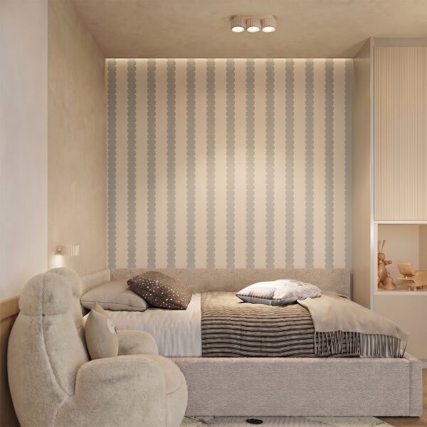 Sollux SL.2614 - Aplica de perete AURA 1xGX53/10W/230V culoare crem