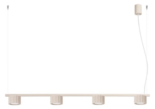 Sollux SL.2697 - Lustră suspendată pe cablu AURA 4xGX53/10W/230V crem