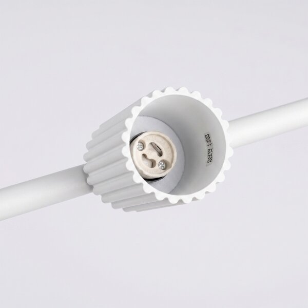 Sollux SL.2711 - Lustru suspendat pe cablu KARBON 4xGU10/10W/230V alb
