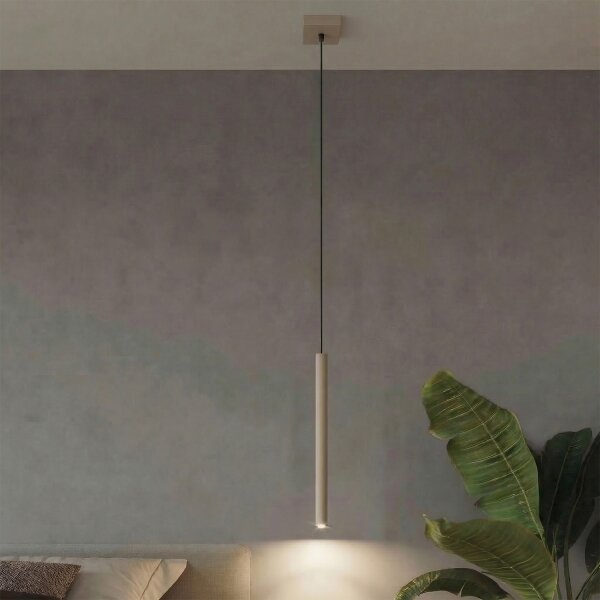 Sollux SL.2117 - Lustră suspendată pe cablu PASTELO 1xG9/8W/230V taupe
