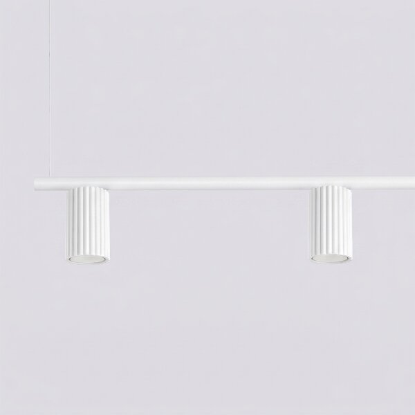 Sollux SL.2711 - Lustru suspendat pe cablu KARBON 4xGU10/10W/230V alb