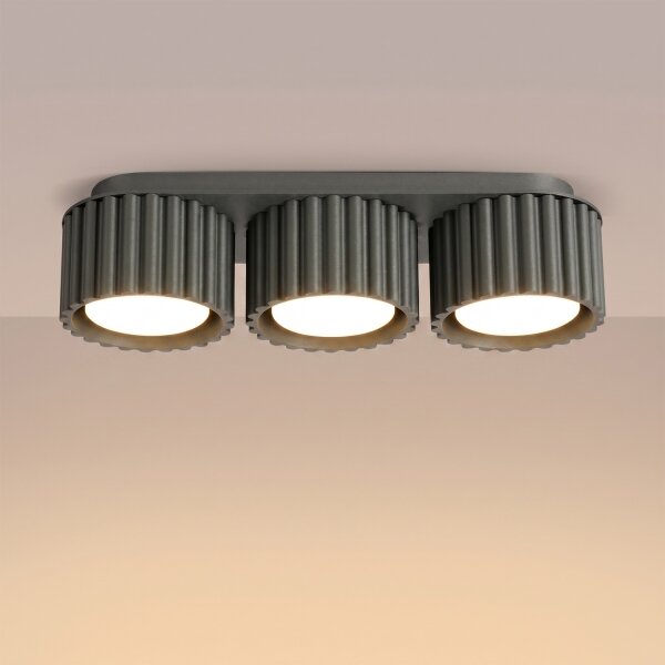 Sollux SL.2629 - Spot AURA 3xGX53/10W/230V negru