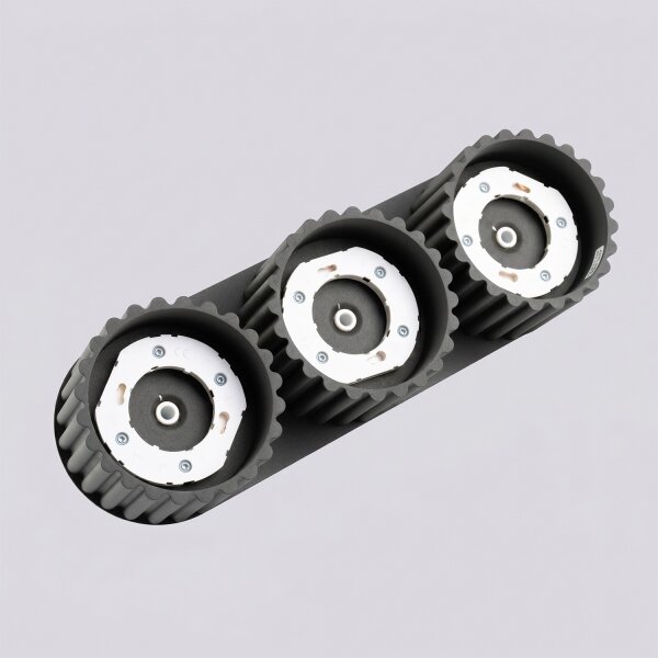 Sollux SL.2629 - Spot AURA 3xGX53/10W/230V negru