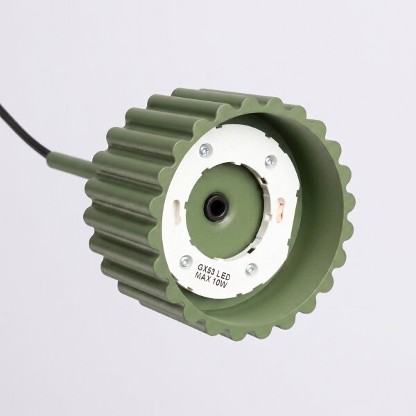 Sollux SL.2679 - Lustră suspendată pe cablu AURA 1xGX53/10W/230V verde