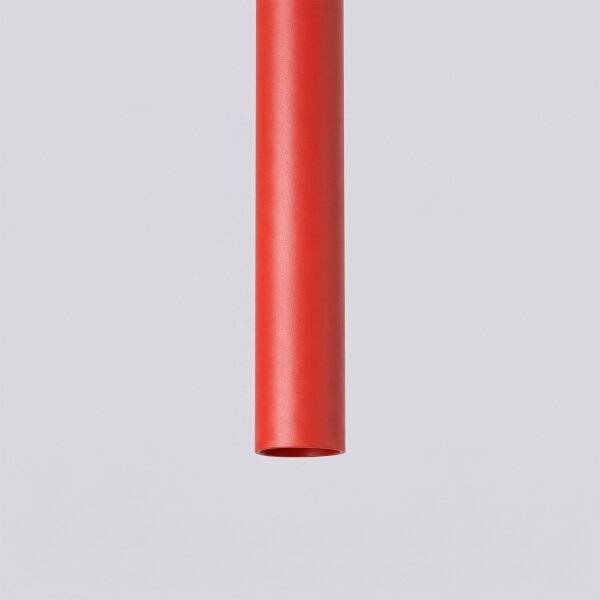 Sollux SL.2141 - Lustră suspendată PASTELO pe cablu 1xG9/8W/230V roșie