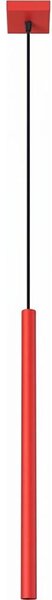 Sollux SL.2141 - Lustră suspendată PASTELO pe cablu 1xG9/8W/230V roșie