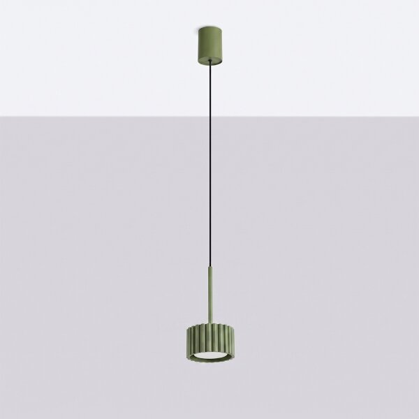 Sollux SL.2679 - Lustră suspendată pe cablu AURA 1xGX53/10W/230V verde